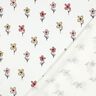 Våffeljersey blommor | Poppy Fabrics – elfenbensvit/apricot,  thumbnail number 4