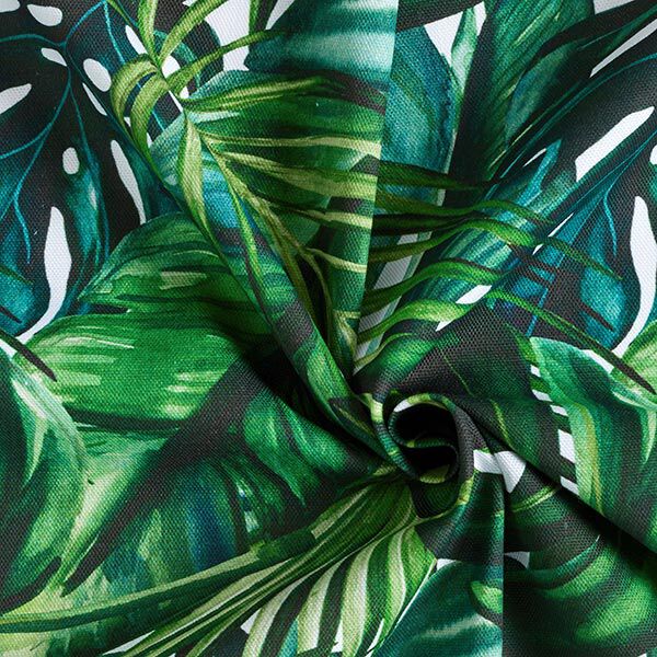 Dekorationstyg Halvpanama Palmblad – grön,  image number 3
