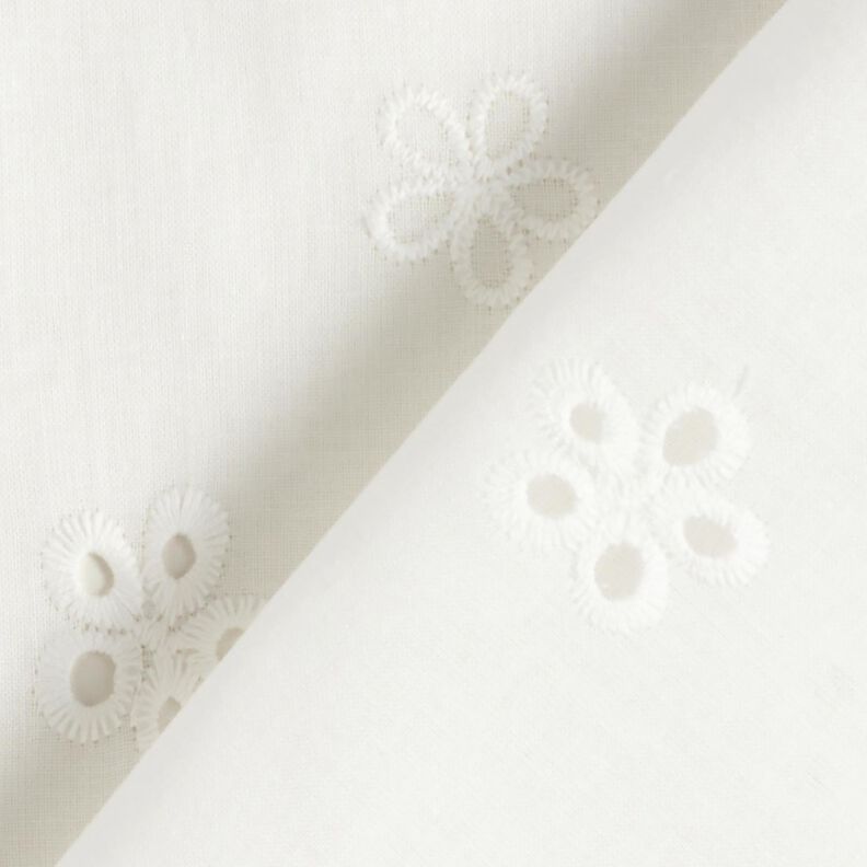 Engelskt broderi Blommor med vågad kant – vit,  image number 4