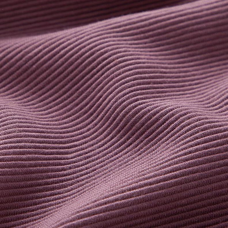 Ottoman-ribbad jersey enfärgad – aubergine,  image number 3