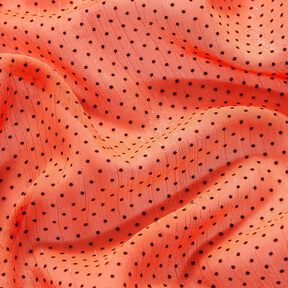 chiffong glitterränder och prickar – brandgul, 