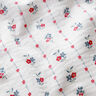 Muslin/Dubbel-krinkelväv Traditionella blommor | by Poppy vit/hallon,  thumbnail number 2