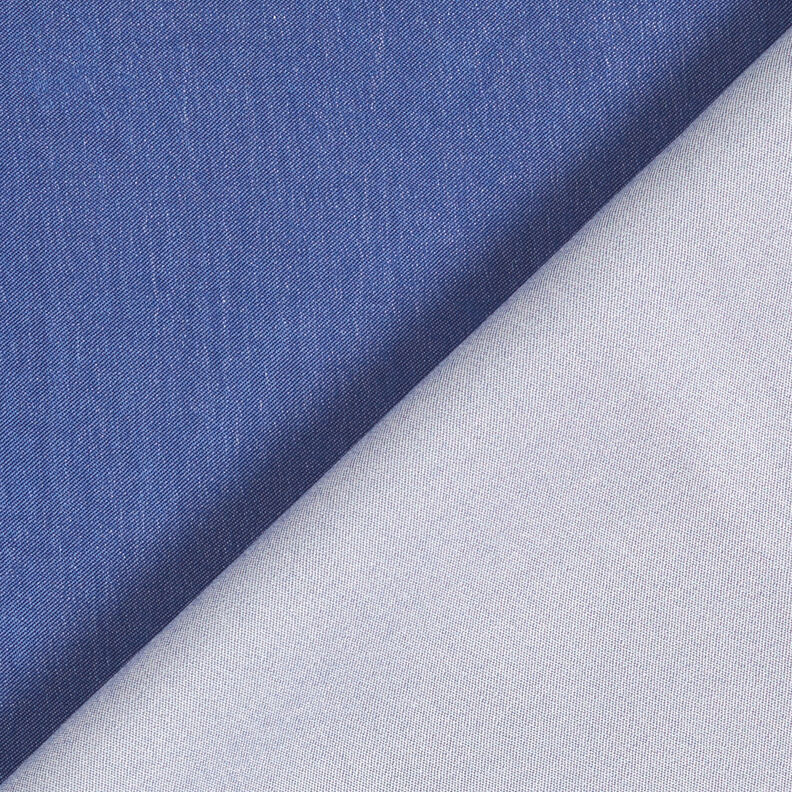 viskos chambrey enfärgad – jeansblå,  image number 4