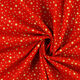 Bomullstyg Kretong Julinspirerad stjärnhimmel liten – rött/guld,  thumbnail number 2