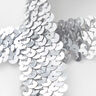 Elastisk paljettkant [30 mm] – silver,  thumbnail number 2