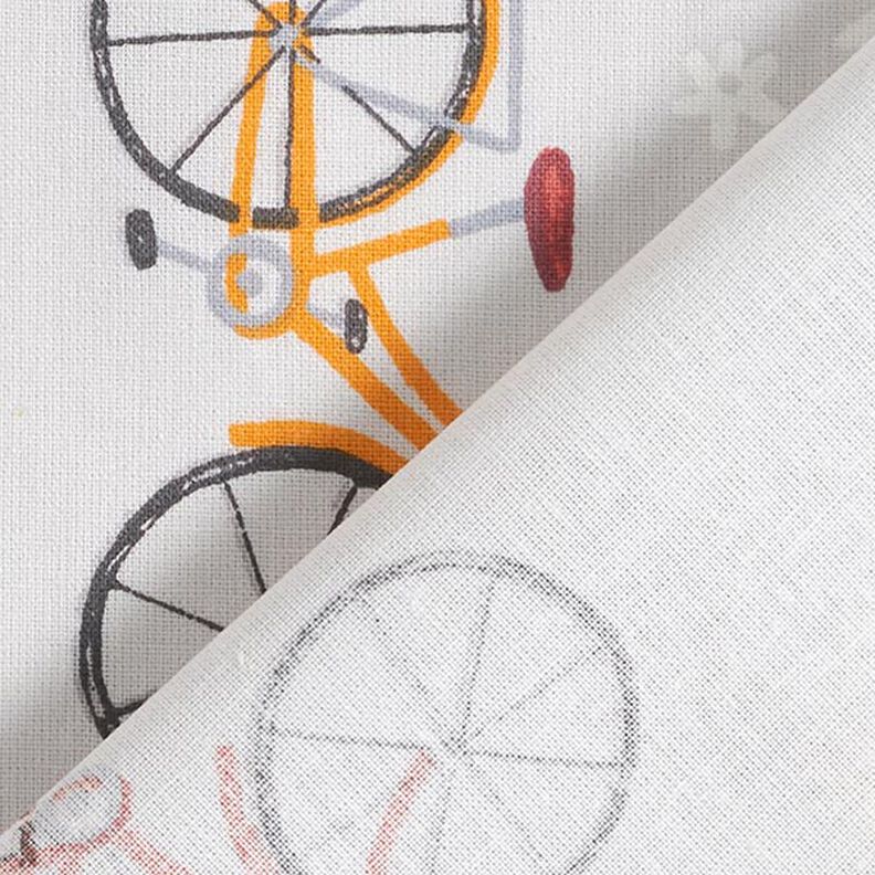 Bomullstyg Kretong holländsk cykel – ljusorange/dimgrå,  image number 4