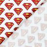 Bomullspoplin Superman-logga Licenstyg | DC Comics – vit,  thumbnail number 4