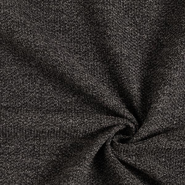 stickad bouclé melange – antracit, image number 1