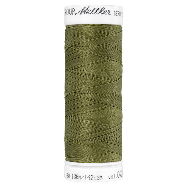 Seraflex sytråd för elastiska sömmar (0420) | 130 m | Mettler – oliv,  image number 1