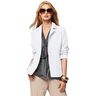 Bi-stretch gabardin – vit,  thumbnail number 6
