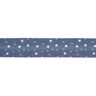 Snedslå stjärnor ekologisk bomull [20 mm] – marinblått,  thumbnail number 1