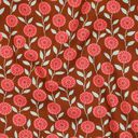 Bomullspoplin Sommarblommor | Poppy Fabrics – hummer/brons, 