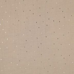 Muslin/Dubbel-krinkelväv Rektangel Folietryck | Poppy Fabrics – anemon/guldmetallic, 