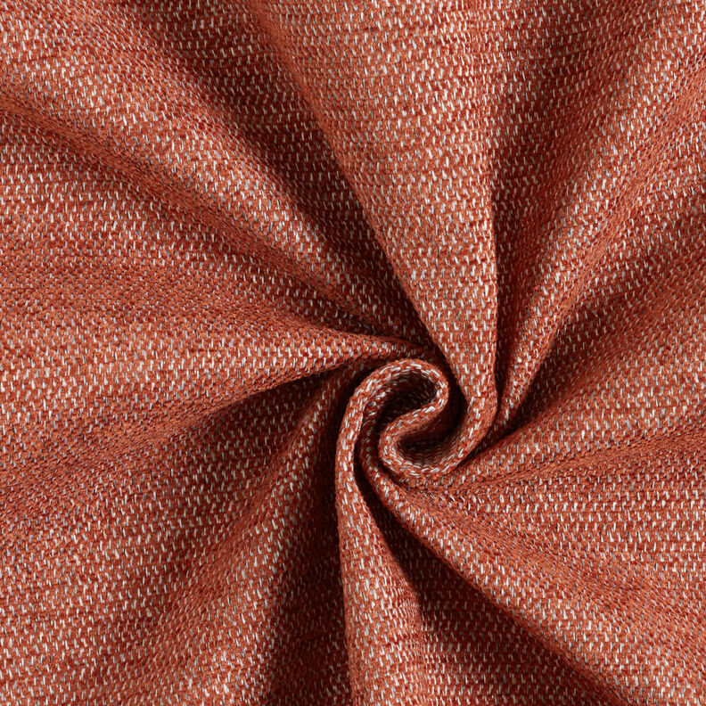 Stoppningstyg Chenille Melange – terracotta/silvergrå,  image number 1