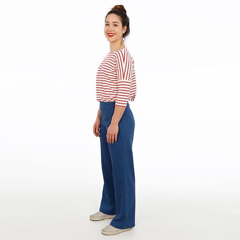 FRAU ELENA - enkla byxor med raka ben, Studio Schnittreif | XS - XXL,  image number 3