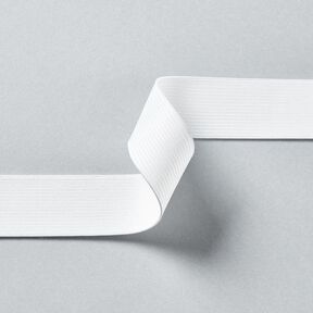 Mjukt gummiband [3 m | 30 mm] &ndash; vit, 