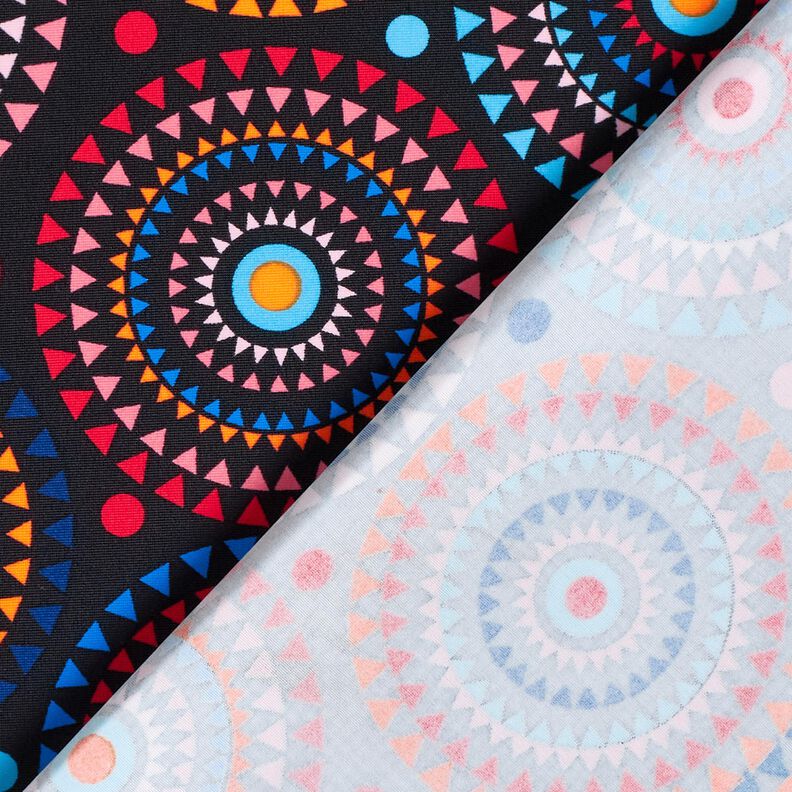 Baddräktstyg Mandala – svartblå/eldröd,  image number 4