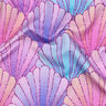 French Terry Sommarsweat Musslor Digitaltryck | by Poppy – lavender/blålila,  thumbnail number 2