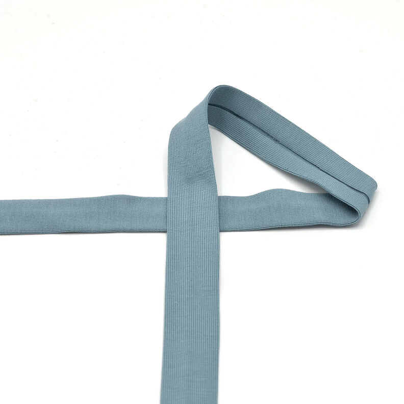 Snedslå Bomullsjersey [20 mm] – duvblå,  image number 2