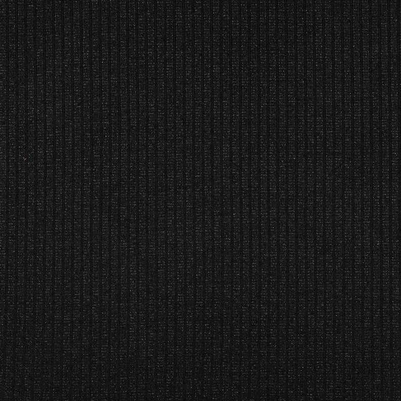 Ribbstickat lurex – svart,  image number 4