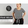 FRAU BILLE - ledig knyttröja med uppvikta ärmar, Studio Schnittreif | XS - L,  thumbnail number 1