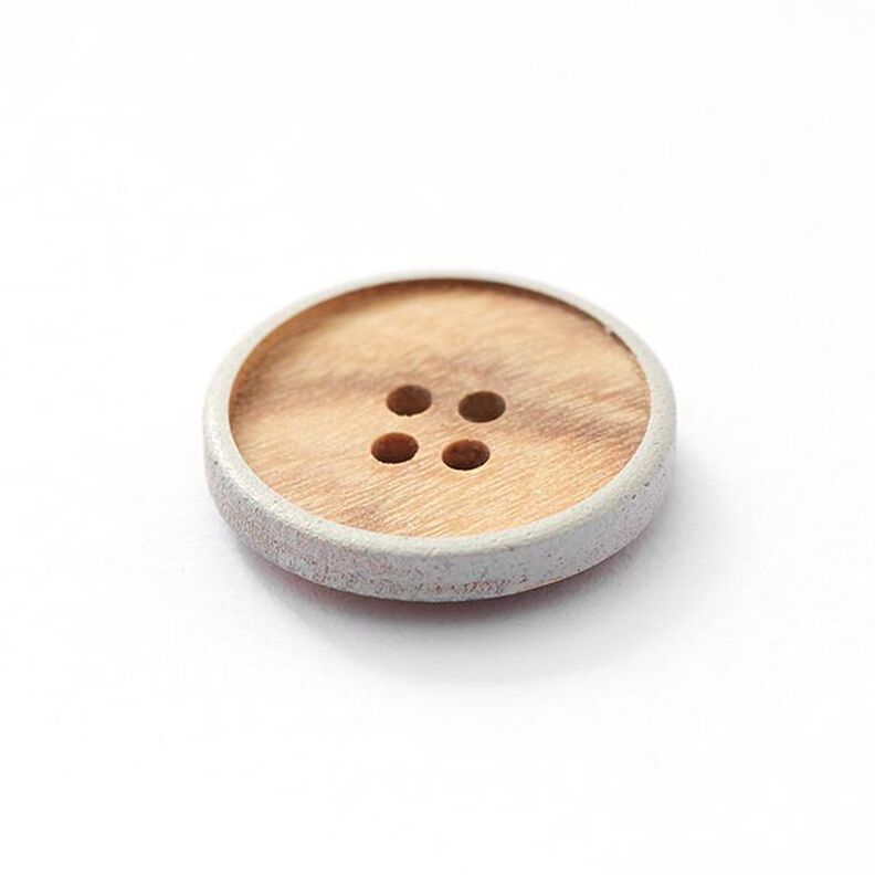 Träknapp 4 hål – beige/grått,  image number 2