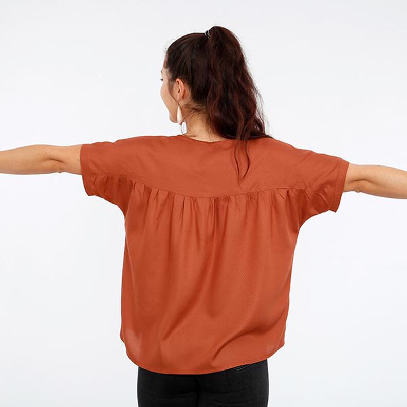 FRAU SUZY - ledig kortärmad blus med veck, Studio Schnittreif | XS - XXL,  image number 5