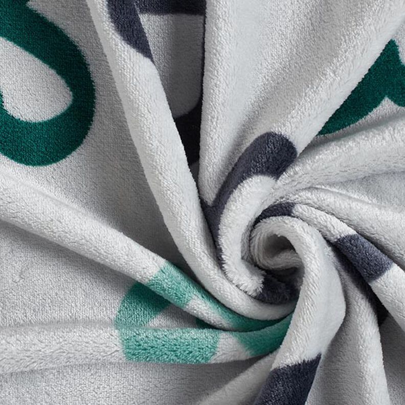 Mysfleece stora hjärtan – silvergrå/mörkgrön,  image number 4