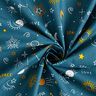 Bomullstyg Kretong stjärnkonstellationer – havsblå,  thumbnail number 3