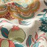 Dekorationstyg Canvas Orientaliskt blommönster – yllevit/rött,  thumbnail number 2
