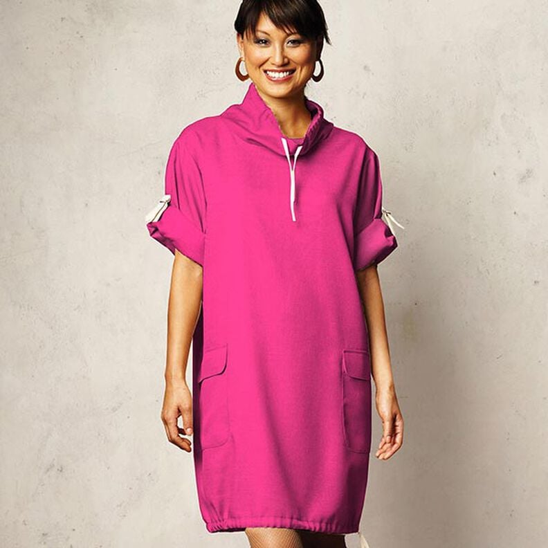 L&auml;tt french terry enf&auml;rgad &ndash; pink,  image number 9