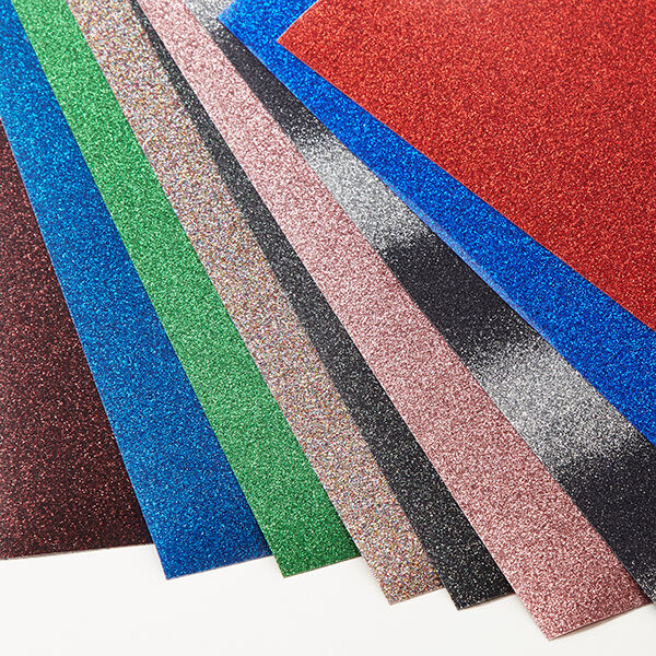Flexfolie glitter Din A4 – svart, image number 4