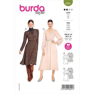 Klänning, Burda 6091 | 34-44, 
