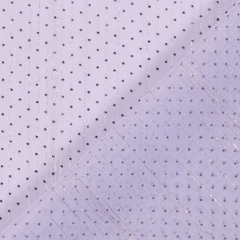 chiffong glitterränder och prickar – fläder, image number 4