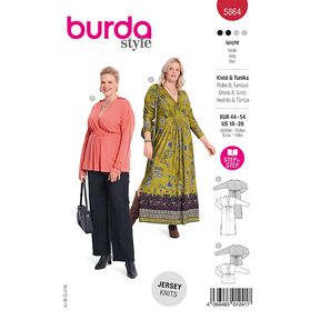 Klänning / Tunika i plusstorlek | Burda 5864 | 44-54, 