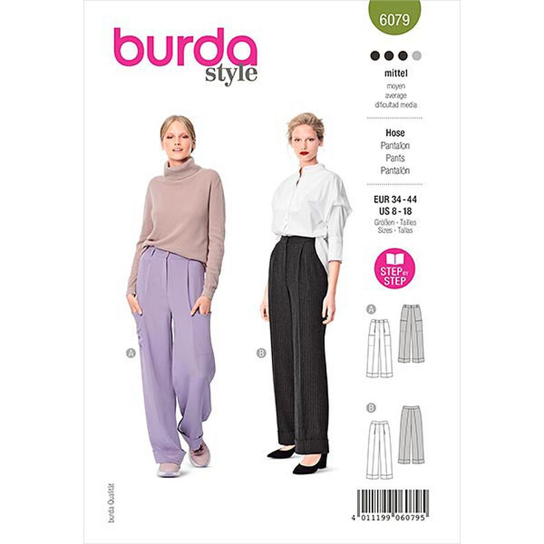 Byxor, Burda 6079 | 34-44,  image number 1