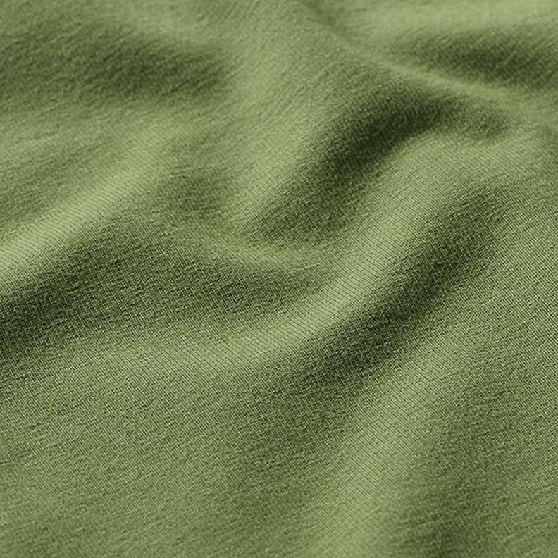 Bomullsjersey medium enfärgad – oliv,  image number 2