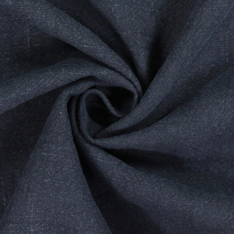 Linnetyg ramie mix stonewashed, kraftig kvalitet – nattblå, image number 2