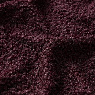 Strick Bouclé enfärgad – merlot, 