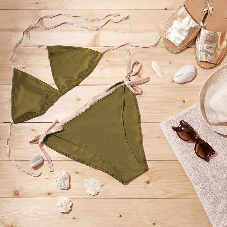 Baddräktstyg SPF 50 – ljus kaki,  image number 8