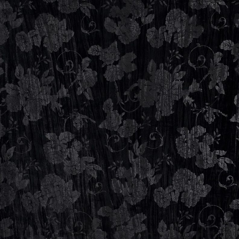 krossad sammet krysantemum – svart,  image number 1