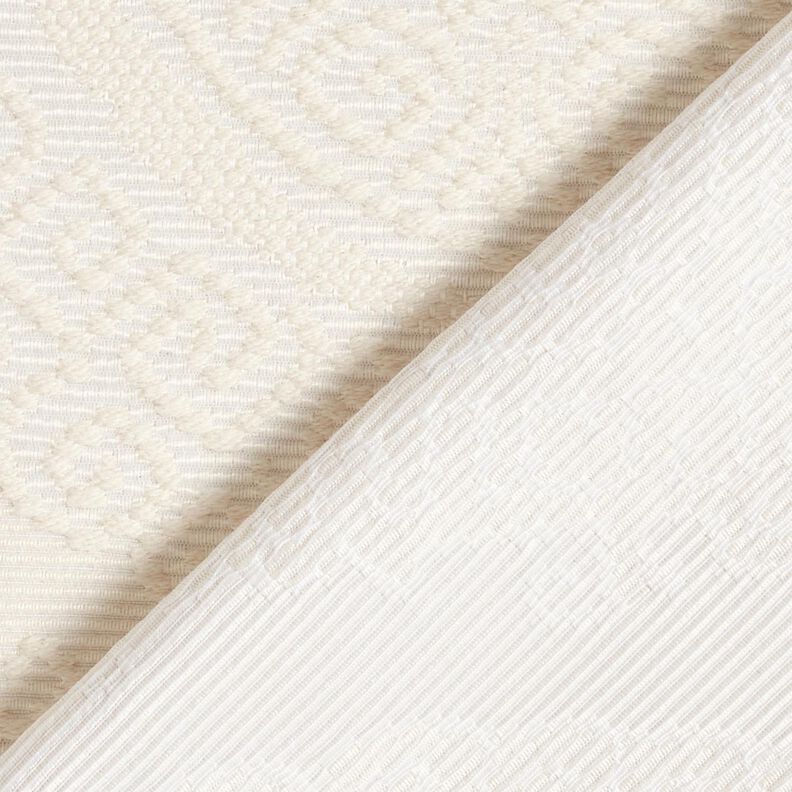 Dekorationstyg Jacquard dekorativa romber 275 cm – yllevit, image number 4