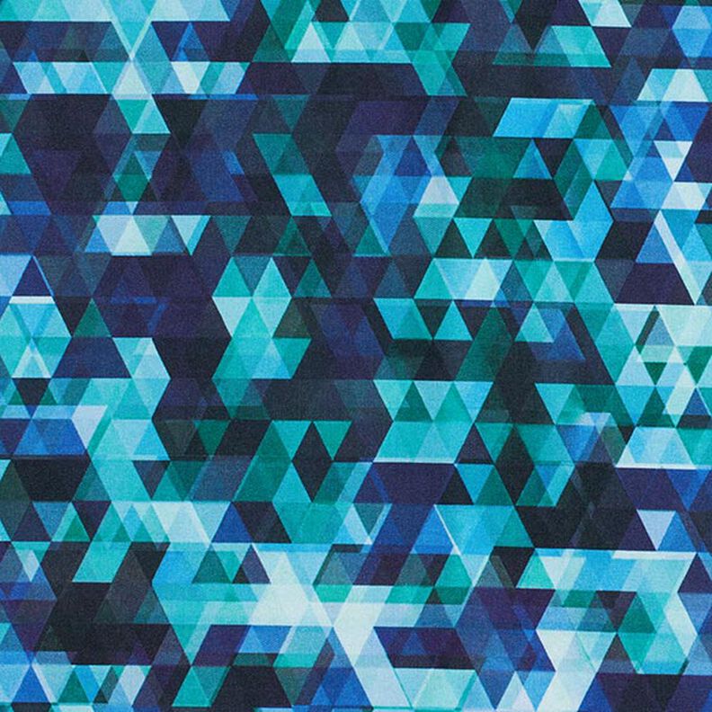 Softshell färgglada trianglar Digitaltryck – nattblå/turkos,  image number 6