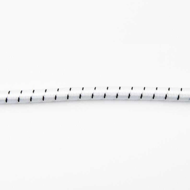 Starkt gummisnöre för utomhusbruk [Ø 10 mm] – vit/svart,  image number 2
