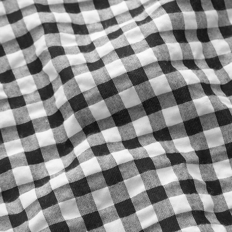 Bäckebölja stora vichyrutor – vit/svart,  image number 2