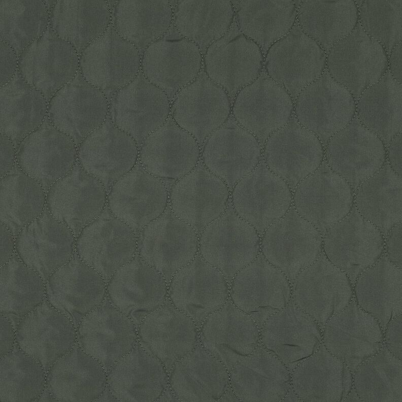 Quiltat tyg cirkelm&ouml;nster | Poppy Fabrics &ndash; m&ouml;rk furu,  image number 1