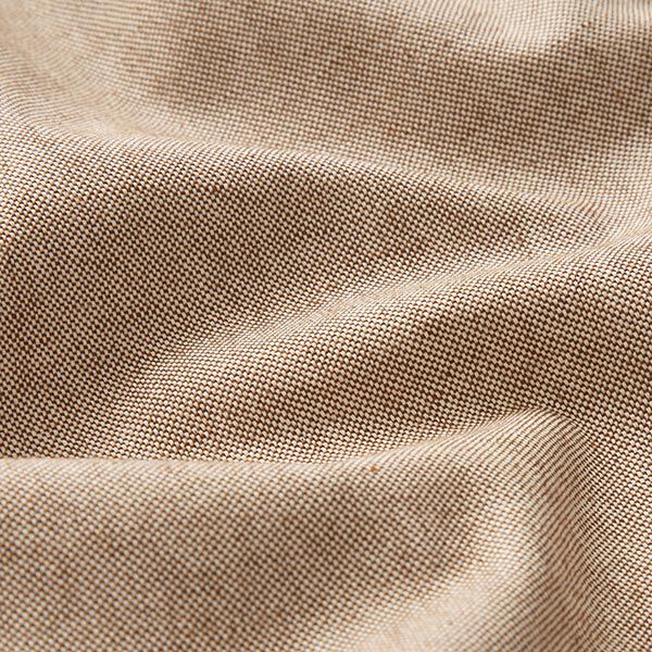 Dekorationstyg halvpanama chambray återvunnet – mellanbrunt,  image number 2