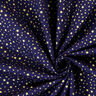 Bomullstyg Kretong Julinspirerad stjärnhimmel liten – marinblått/guld,  thumbnail number 2
