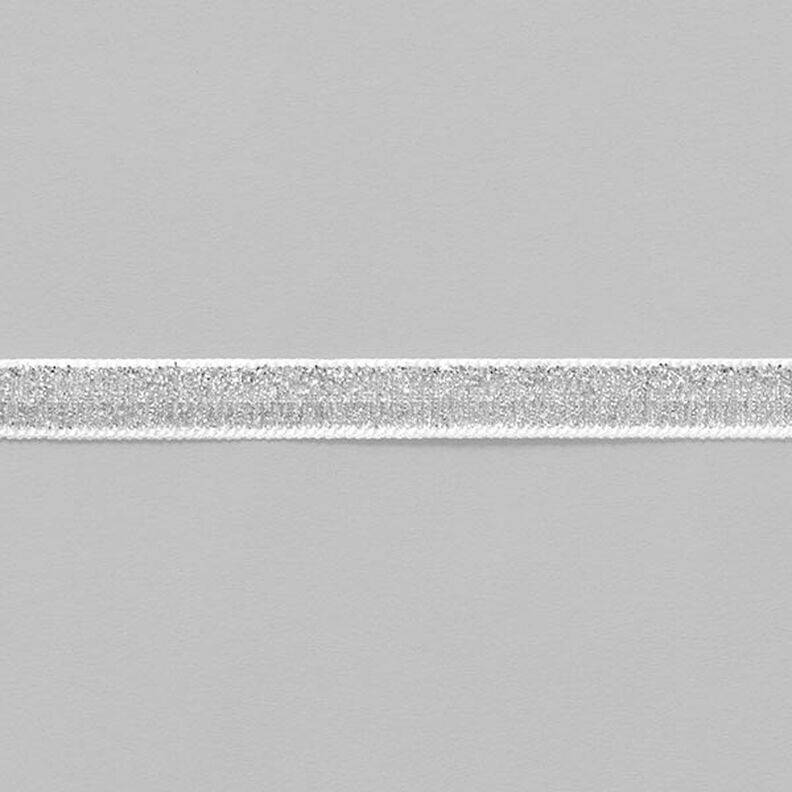 Sammetsnöre Metallisk [10 mm] – silvermetallic,  image number 2