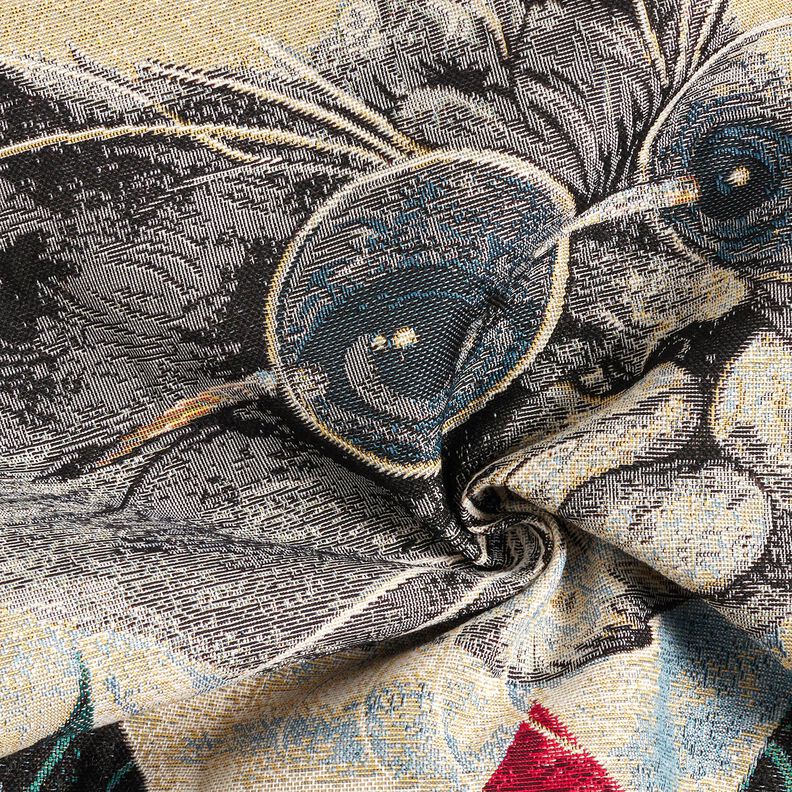 dekorationspanel Gobel&auml;ng elegant katt &ndash; natur/gr&aring;,  image number 3